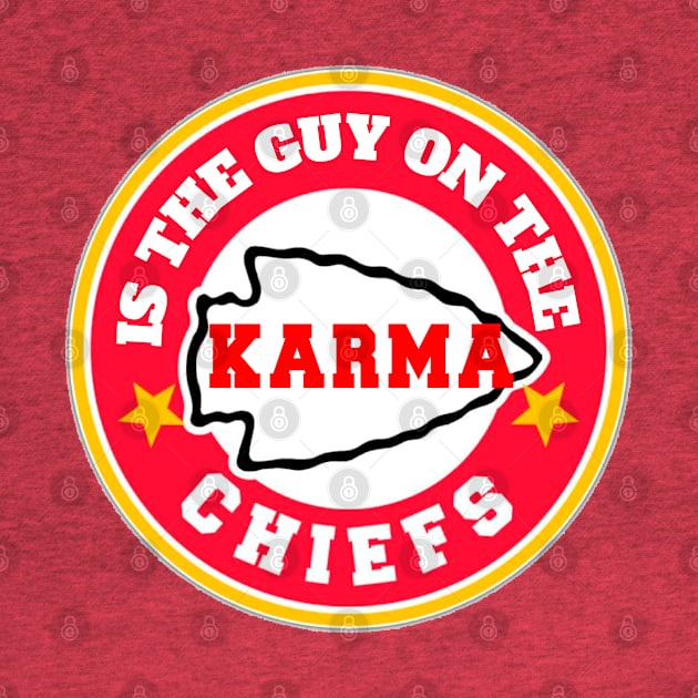 Karma is the guy on the chiefs | kansas chiefs inspired logo by Abril Victal